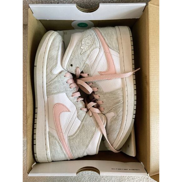 Nike Air Jordan 1 Mid SE Lt Iron Ore DN4045-001 Women Sz 7.5 Orig.Box Authentic - Picture 16 of 16